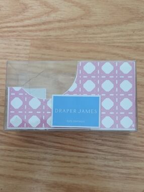 Draper James Pink & White Patterned Tape Dispenser